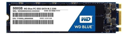 Disco Sólido Ssd Interno Western Digital  Wds500g2b0b 500gb Azul