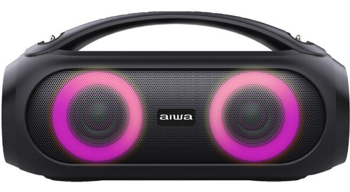 Parlante Aiwa  Bluetooth Aws500bt Tws 40w Rms Boombox Color Negro