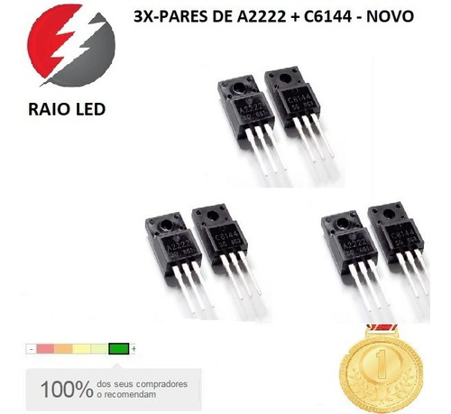 Transistor C6144 E A2222  Epson L355 L210 L365 Xp214 - 3 Par