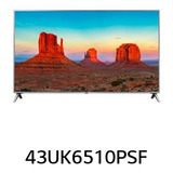 Smart Tv 43   LG 43uk6510psf Usada Com Display Quebrado