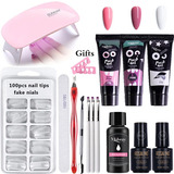 Lámpara Uv Led Poli Gel De 6 W, Set De Manicura Y Uñas