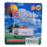Memoria Pendrive Global Blanco 16gb Usb 2.0 Micro Flash X3