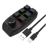 Teclado Usb Com Botão Macro De Programação Personalizada, 6