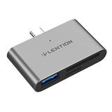 Lector De Tarjetas Lention Usb C A Sd / Micro Sd