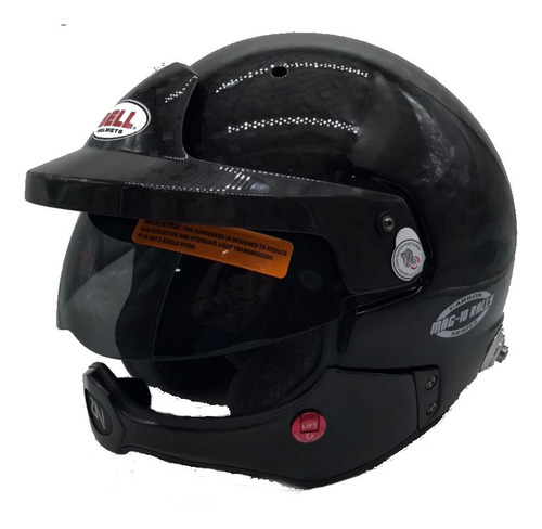 Casco Rally Bell Mag-10 Carbono Con Intercomunicador