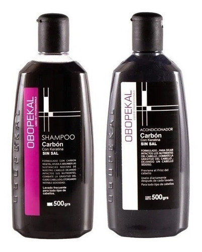 Obopekal® Shampoo + Aconcionador Carbon Sin Sal 500grs