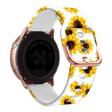 Correa Para Samsung Galaxy Active 2 40/44 Sun Flowers White