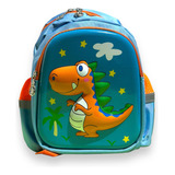 Morral Infantil Escolar Dinosaurio Sirena  Mochila 