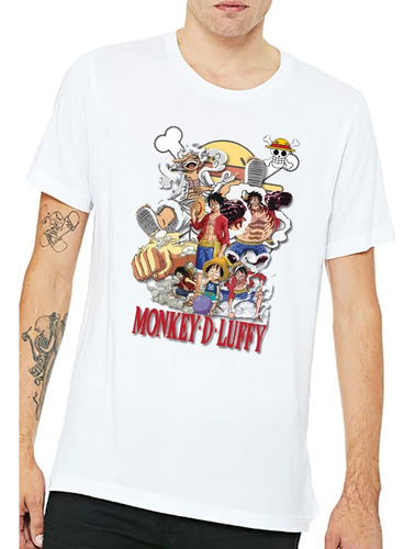 Poleras Con Diseño One Piece - Monkey D Luffy