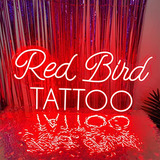 Red Bind Tattoo Letrero De Pared Con Luz De Neón Para Salón 