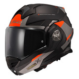 Casco Abatible Ls2 Ff901 Advant X Oblivion Ngo/titanio