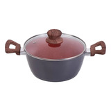 Panela Caçarola Nano Cerâmica Antiaderente Tampa V 18cm 1,7l