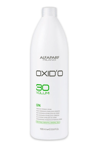 Alfaparf Crema Oxidante Agua Oxigenada 1lt 30