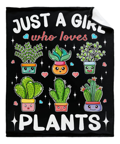 Manta Para Plantas Just Girl Who Loves Plants, Manta Para Ca