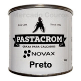 Graxa Para Sapato Profissional Premium Pastacrom Novax 360gr