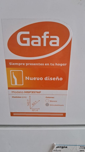 Heladera Gafa Hgf357afb 206 Litros