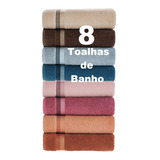 8 Toalhas De Banho Dimer 360g Ótima Absorção Atacado Karsten