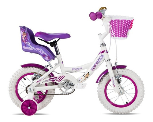 Bicicleta De Nena Rodado 12 Top Mega Flexygirl R12 Infantil