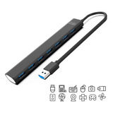 Multi Usb 3.0 Hub Divisor De 7 Puertos Velocidad De 5 Gbps