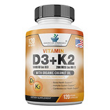 Vitamina D3 K2 (mk-7), Vitamina D3 (5000iu) + K2 (mk-7) 200m