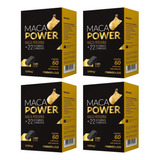 Kit C/ 4 Maca Power Vitaminas E Minerais 1200mg 60 Cáps Cada