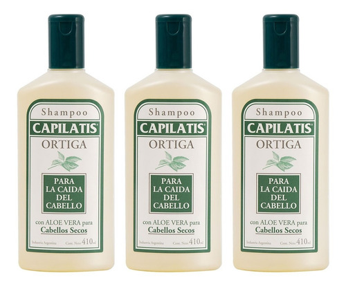 Shampoo Capilatis Tratante Ortiga  410 Ml X 3 Unidades