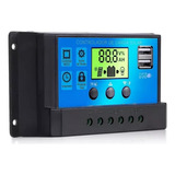 Controlador De Carga Solar Inteligente 60a Pwm Display Lcd