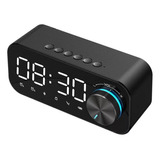 Reloj Despertador Digital Led Con Bocina Bluetooth/radio/fm