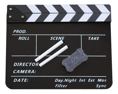 Coolbuy112 Movie Directors Clapboard, Photography Studio Vid
