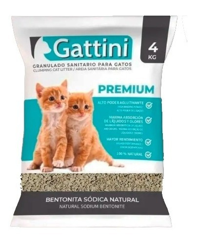 Piedras Aglutinante Premium Gattini X 4 Kg Boedo