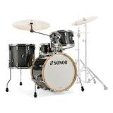 Bateria Sonor Aqx  Jazz  Poplar-18x14-12x8-14x13 Gris Oscuro