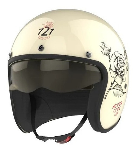 Casco Abierto Hawk 721 Never Give Up T-l Moto Avenida