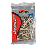 Tee Pride Sports Deluxe Wood Natural 3-1/4in- 50 P. (2 Paq.)