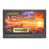 Lesown 4.3 Pulgadas Portátil Mini Monitor 800x480 Ips Hdmi.