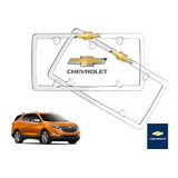 Par Porta Placas Chevrolet Equinox 2018 Original