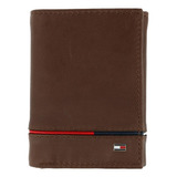 Cartera Tommy Hilfiger Leif Rfid De Piel Triple Para Hombre,