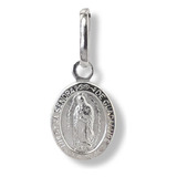 Colgante Medalla Virgen De Guadalupe Mini Plata Fina