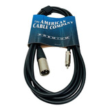 Cable Xlr Macho A Rca 3mt 10p Premium Xlrm-rc American Cable