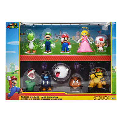 Super Mario Set 10 Figuras Amigos Y Enemigos Jakks Pacific | Envío gratis