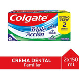 Pack Pasta Dental Colgate Triple Acción 2 Un De 150 G