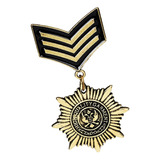 .. 1 Pieza Punky Pin Broche De Medalla De Uniforme Militar