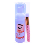 1 Pz Abc Lash Shampoo 50ml + Brocha Extensiones Pstañas