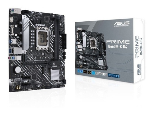 Placa Mãe Asus Prime B660m-k D4 1700 Ddr4  - 90mb1950-m0eay0