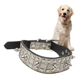 Collar Para Perro Mediano Estoperoles Metálicos Mascotas