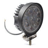 Faro 9 Led Auxiliar Redondo 27w Disipador Grande