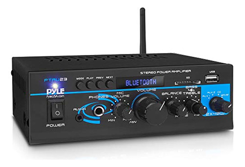 Amplificador De Audio Bluetooth Pyle Home - Minimezclador 2x