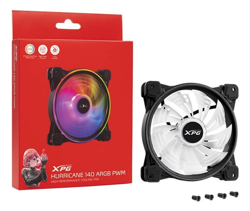 Ventilador Para Gabinete Xpg Hurricane 140mm Ring Argb