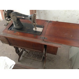 Maquina De Coser Singer Antigua, Con Mueble, A Pedal