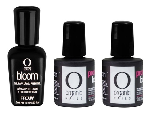 Kit Dos Protein Bond + Bloom Decoracion Uñas Organic Nails