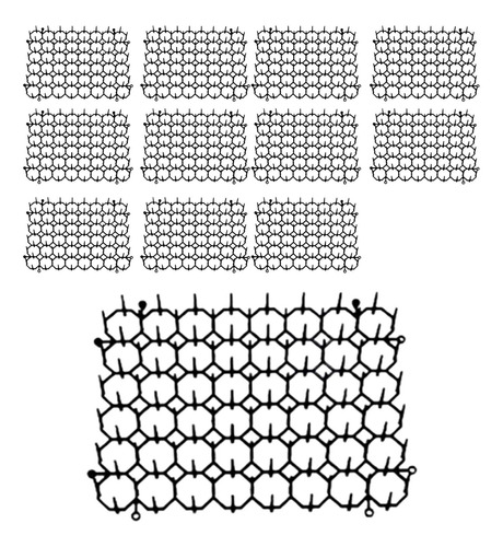 12 Uds. Alfombrilla Para Gatos, Repelente Tapete Solo Spikes